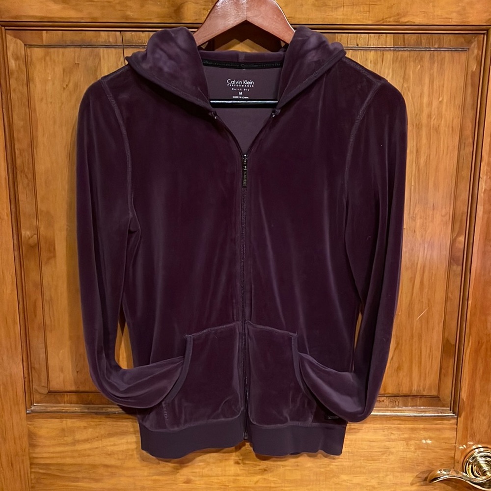 Calvin Klein Performance Quick Dry Purple Zip Up Hoodie - Size Medium💜